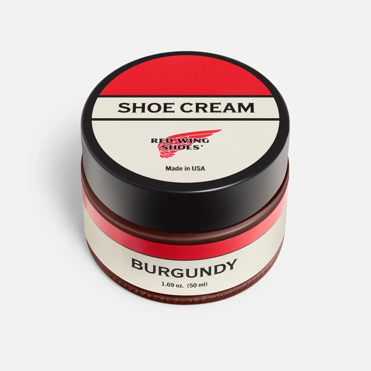 Burgundy Shoe Cream Leather Care Product - Condition