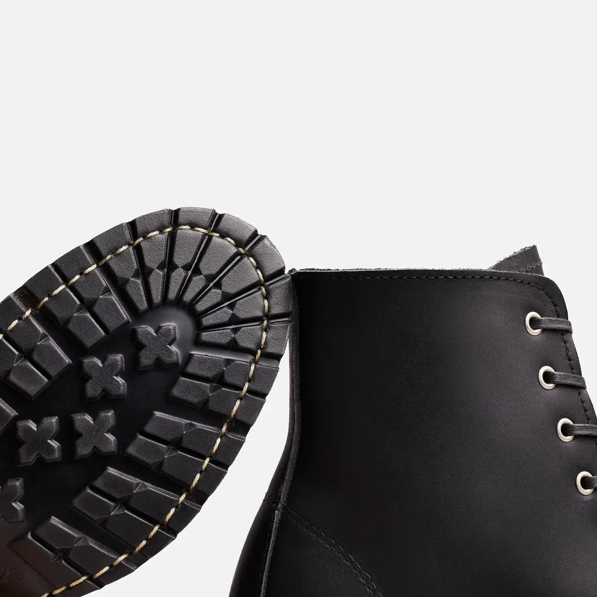 Clara Women's Heeled Boot in Black Boundary Leather