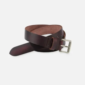 Classic Heritage Leather Belt Men's Belt in Black Cherry Excalibur Leather