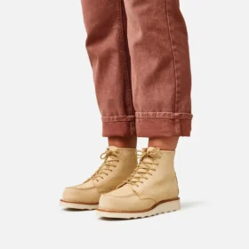 Classic Moc® Women’s Short Boot in Cream Abilene Leather