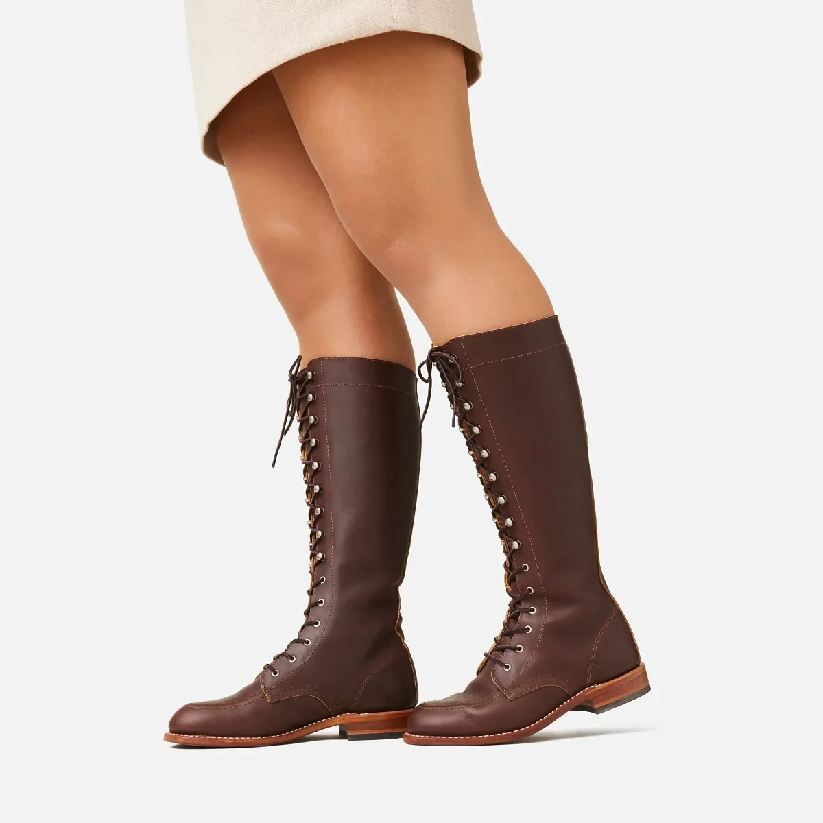 Gloria Women's Tall Boot in Mahogany Oro-iginal Leather