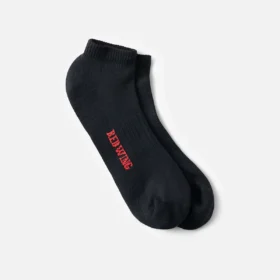 Nilit™ Breeze Cooling Light Weight Low Cut Unisex Breeze Nylon Low Cut Crew Sock in Black