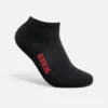 Nilit™ Breeze Cooling Light Weight Low Cut Unisex Breeze Nylon Low Cut Crew Sock in Black