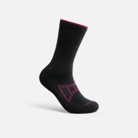 Performance Work Women’s Light Weight Crew Unisex CoolMax® Blend Crew Sock in Black