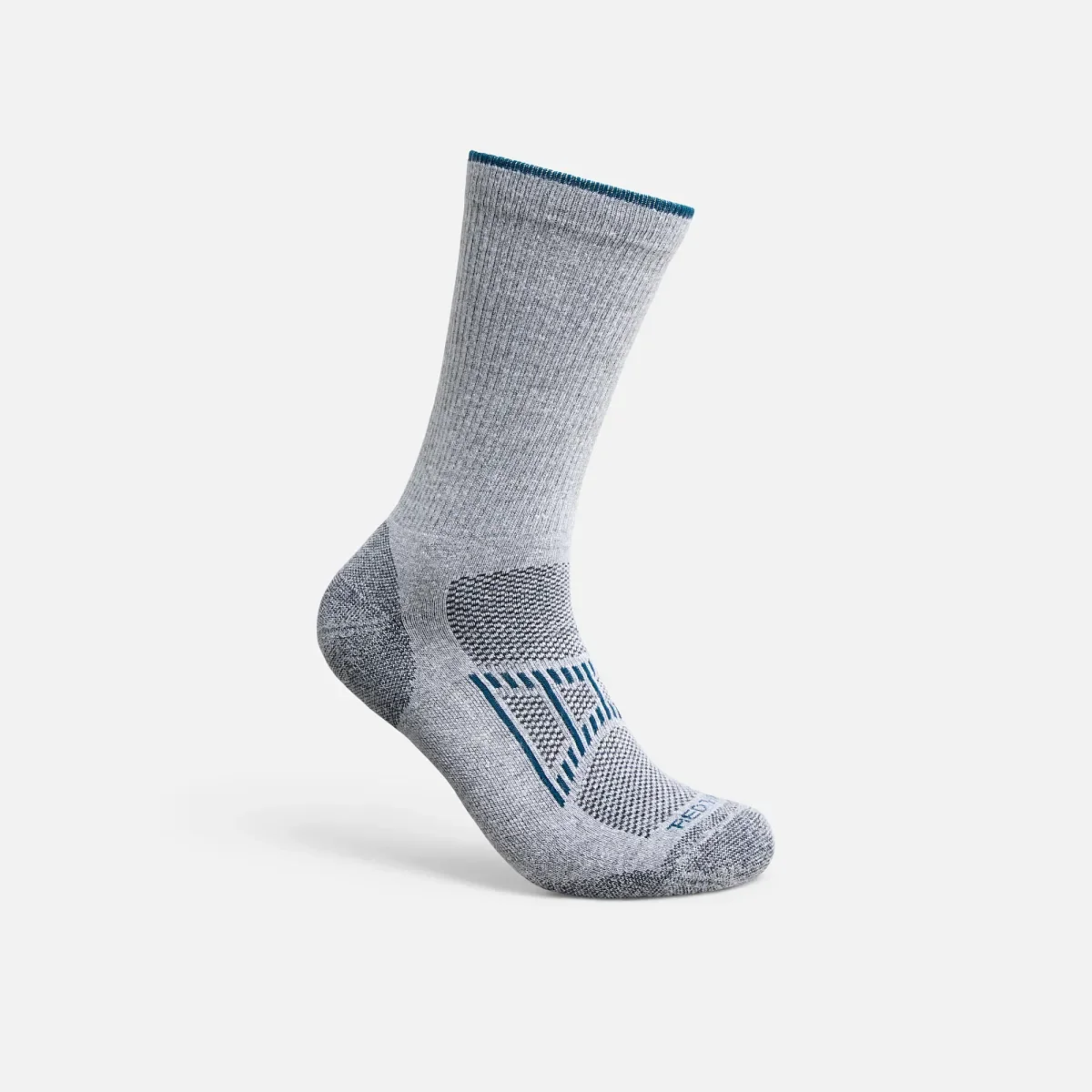 Performance Work Women's Light Weight Crew Unisex CoolMax® Blend Crew Sock in Gray