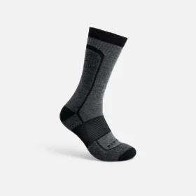 Premium Safety Light Weight Crew Unisex Merino Wool Blend Crew Sock in Black