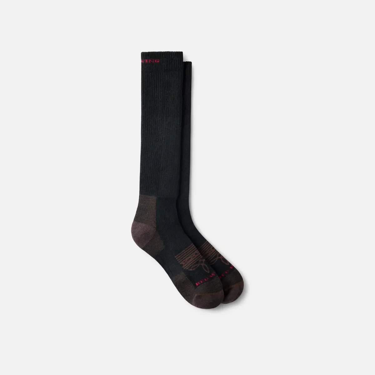 Western Boot Over-the-Calf Unisex Western Work Sock in Black
